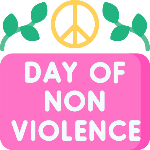 internationale dag van geweldloosheid Special Flat icoon