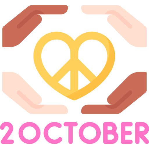 día internacional de la no violencia Special Flat icono