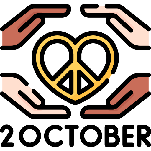 día internacional de la no violencia Special Lineal color icono