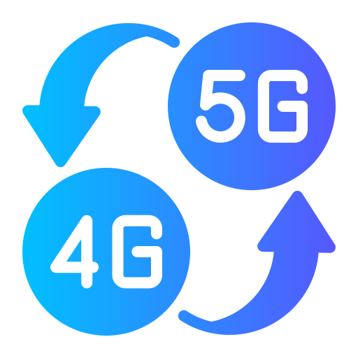 Mobile data Generic gradient fill icon
