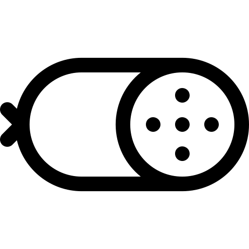 salsicha Basic Rounded Lineal Ícone