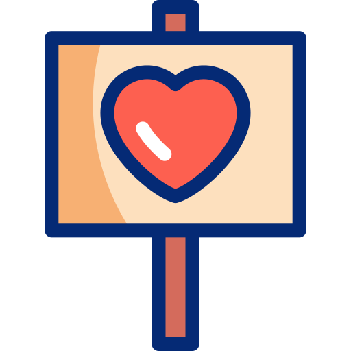 Heart Basic Accent Lineal Color icon