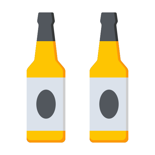 botella de cerveza Generic color fill icono