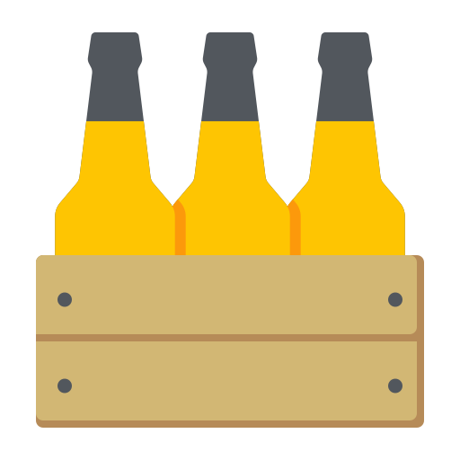 scatola di birra Generic color fill icona