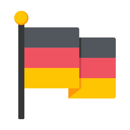 German flag Generic color fill icon