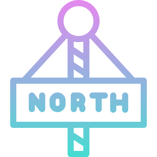 biegun północny Generic gradient outline ikona