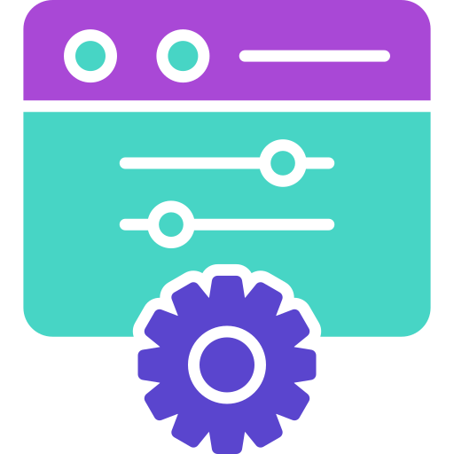 Control panel Generic color fill icon