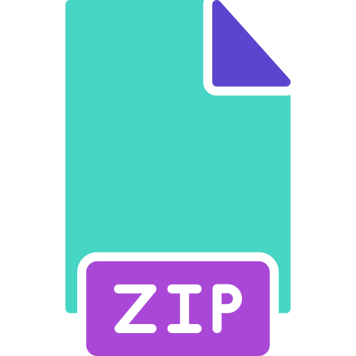 Zip file Generic color fill icon