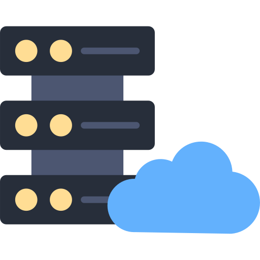 Cloud server Generic color fill icon
