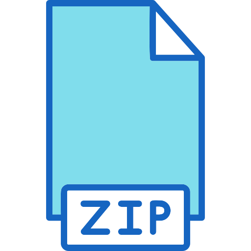 plik zip Generic color lineal-color ikona