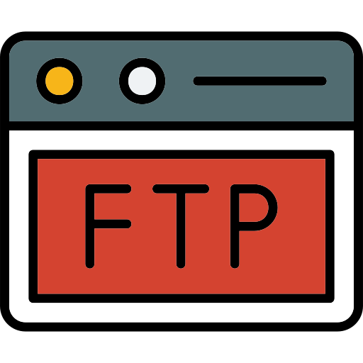 ftp Generic color lineal-color icon