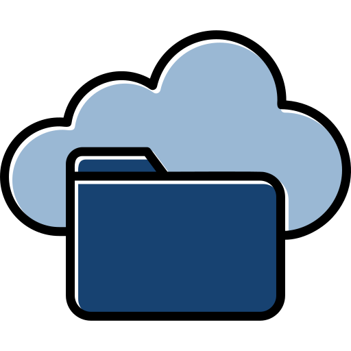 Cloud storage Generic color lineal-color icon