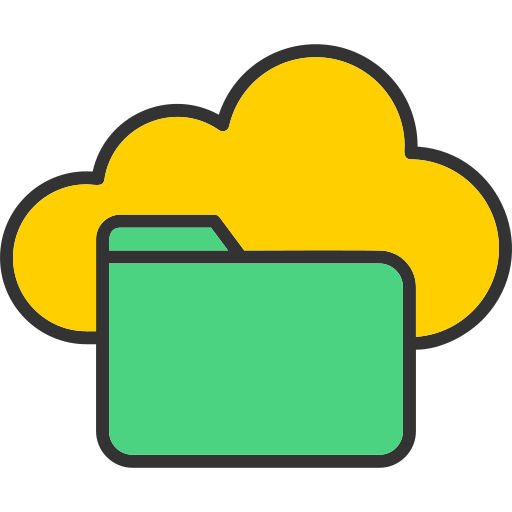 cloud opslag Generic color lineal-color icoon