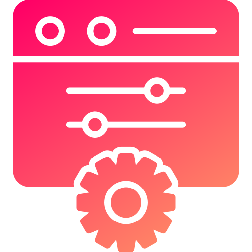 コントロールパネル Generic gradient fill icon