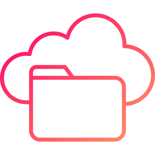 Cloud storage Generic gradient outline icon