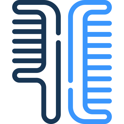 Расческа Generic color outline иконка