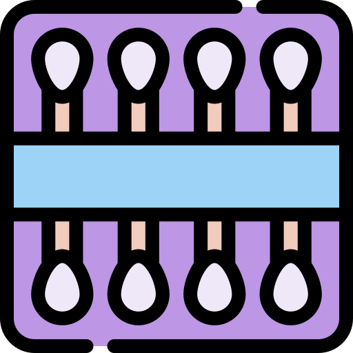 Ватный тампон Generic color lineal-color иконка