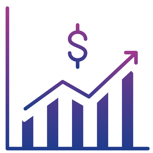 finanziario Generic gradient fill icona