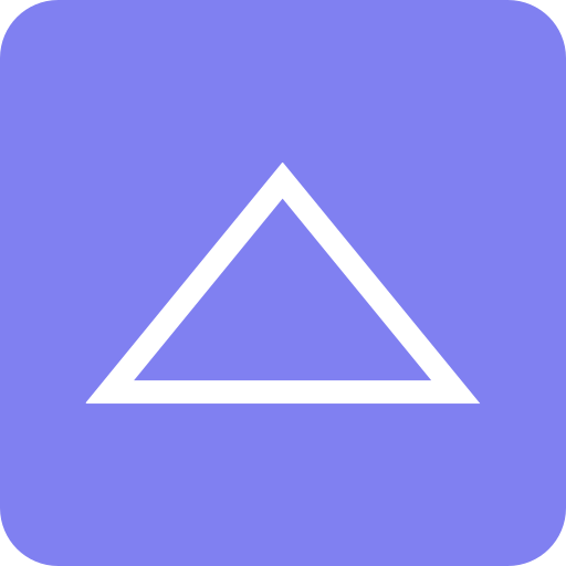 driehoek Generic color fill icoon