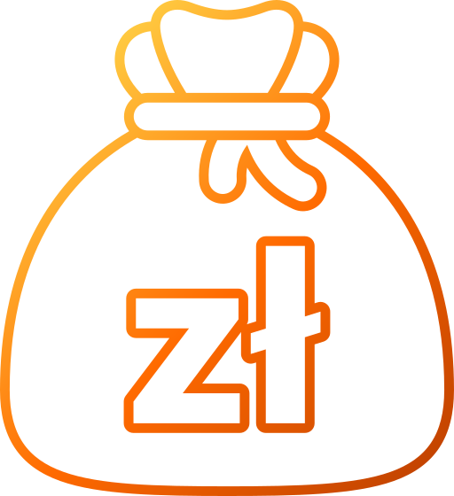 zloty Generic gradient outline icoon