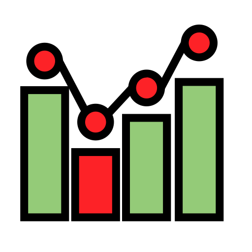 barres du graphique Generic color lineal-color Icône