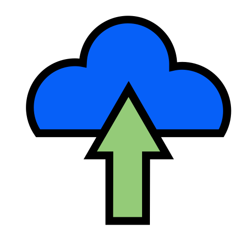 almacenamiento en la nube Generic color lineal-color icono