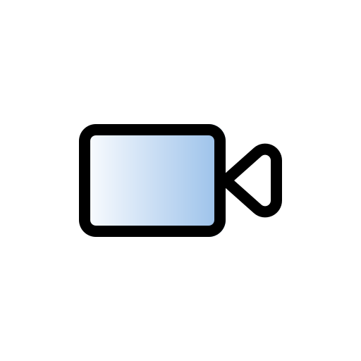videokamera Generic gradient lineal-color icon