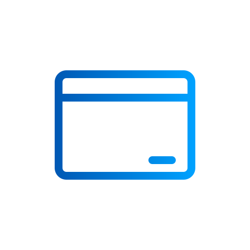 kreditkarte Generic gradient outline icon