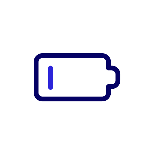 バッテリー残量低下 Generic color outline icon