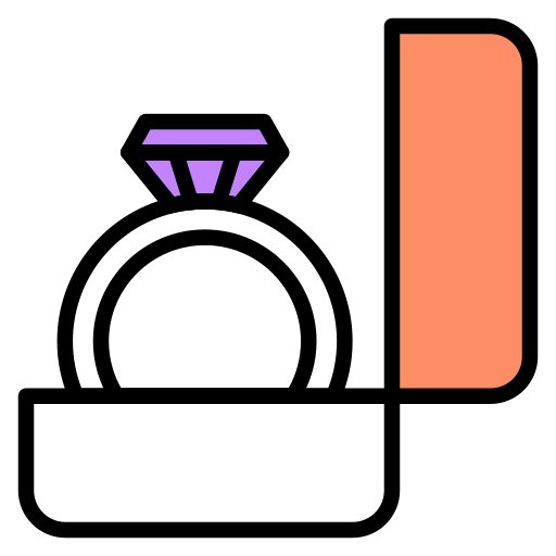 結婚指輪 Generic color lineal-color icon