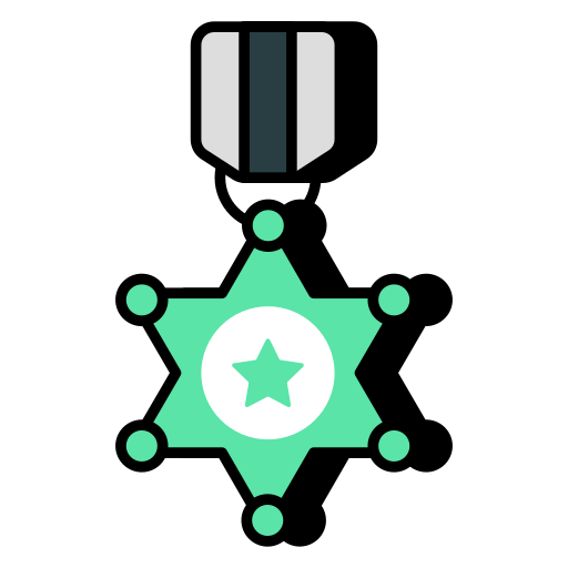 distintivo dello sceriffo Generic color lineal-color icona