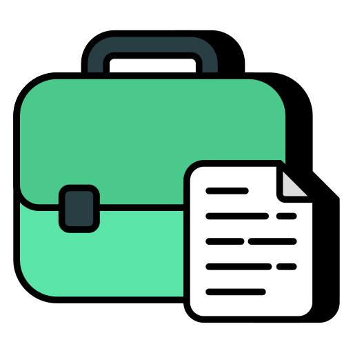 Document bag Generic color lineal-color icon