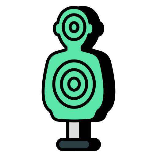 Human target Generic color lineal-color icon