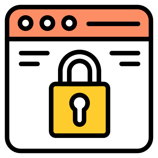 Web security Generic color lineal-color icon