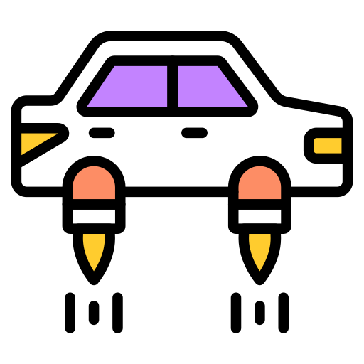 macchina volante Generic color lineal-color icona