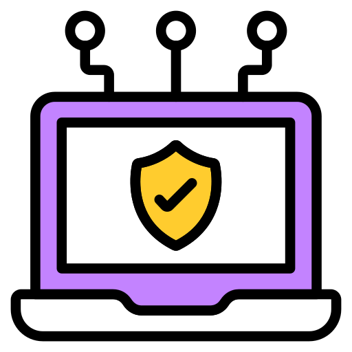Laptop security Generic color lineal-color icon