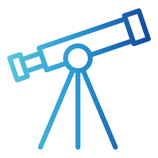 telescópio Generic gradient outline Ícone
