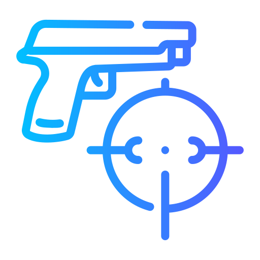 Shooting game Generic gradient outline icon