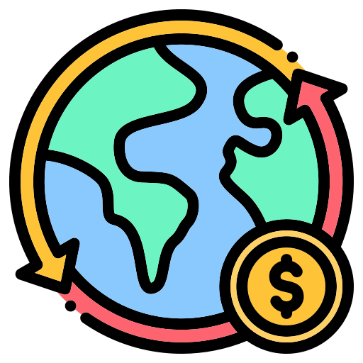 世界経済 Generic color lineal-color icon