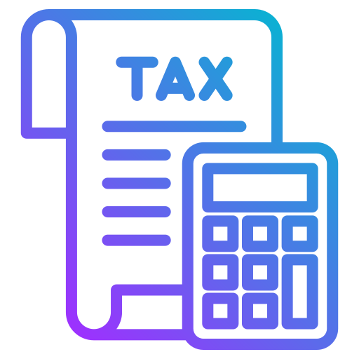 calcular impuestos Generic gradient outline icono