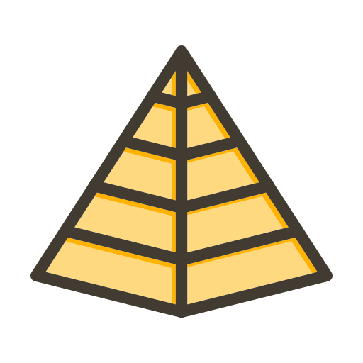 Pyramid Generic color lineal-color icon