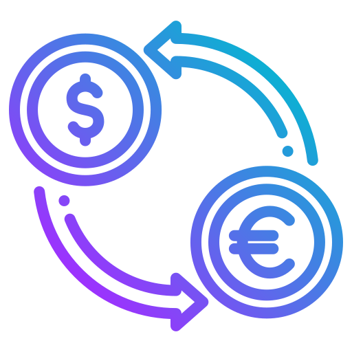 Currency exchange Generic gradient outline icon