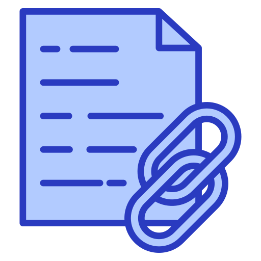 File link Generic color lineal-color icon