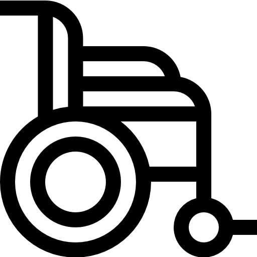 rollstuhl Basic Straight Lineal icon