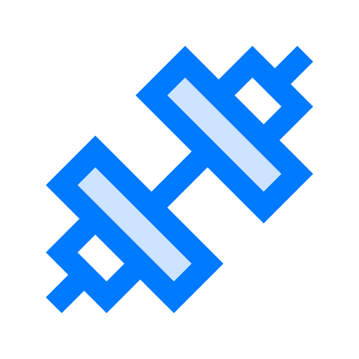 Dumbbell Vitaliy Gorbachev Blue icon