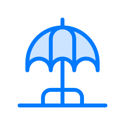 Umbrella Vitaliy Gorbachev Blue icon