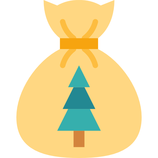 Christmas bag Smalllikeart Flat icon
