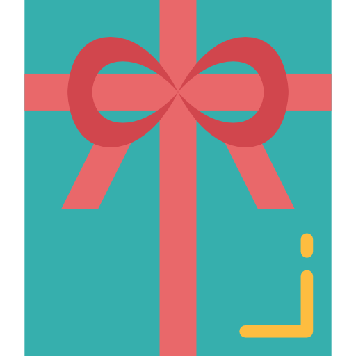 Gift Smalllikeart Flat icon