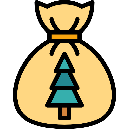 Рождественский мешок Smalllikeart Lineal Color иконка