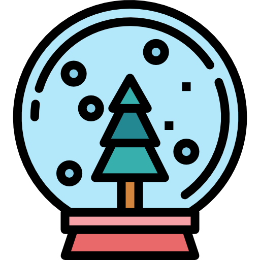 Снежный шар Smalllikeart Lineal Color иконка